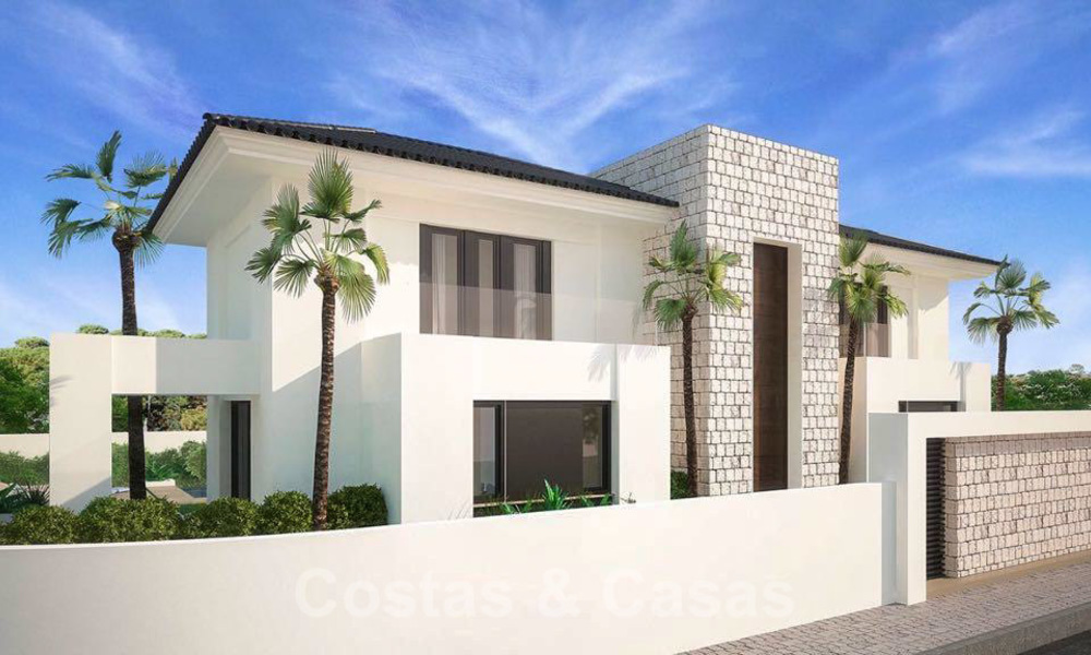 Magnífica villa contemporánea con vistas al mar en venta junto a un prestigioso complejo de golf en Benahavis - Marbella 22085