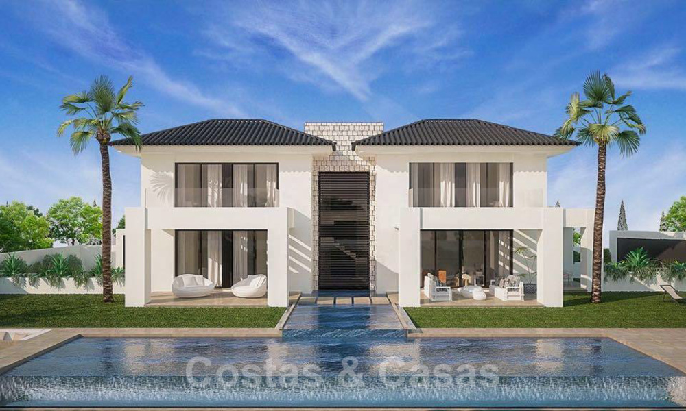 Magnífica villa contemporánea con vistas al mar en venta junto a un prestigioso complejo de golf en Benahavis - Marbella 22086