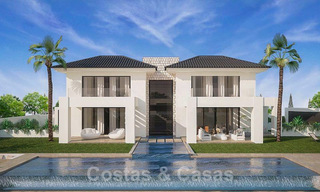 Magnífica villa contemporánea con vistas al mar en venta junto a un prestigioso complejo de golf en Benahavis - Marbella 22086 