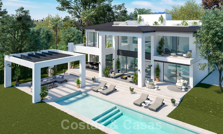 Tres exclusivas villas de lujo contemporáneo en venta, a poca distancia de la playa y los servicios, San Pedro - Puerto Banús - Marbella 22285