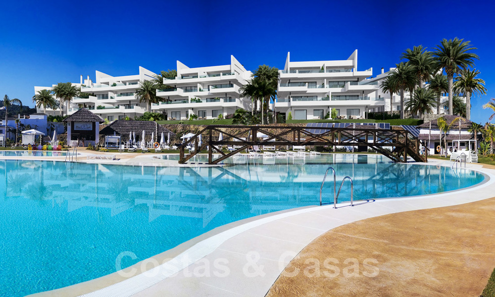 Elegantes y modernos apartamentos nuevos con vistas panorámicas a la montaña y al mar en venta en las colinas de Estepona 24391