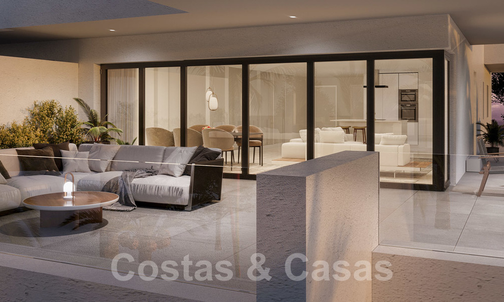 Elegantes y modernos apartamentos nuevos con vistas panorámicas a la montaña y al mar en venta en las colinas de Estepona 24393