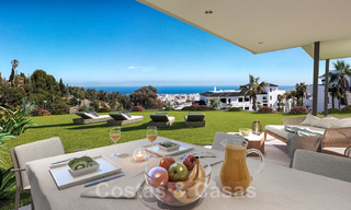 Elegantes y modernos apartamentos nuevos con vistas panorámicas a la montaña y al mar en venta en las colinas de Estepona 27723 