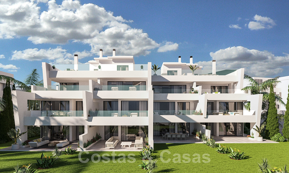 Elegantes y modernos apartamentos nuevos con vistas panorámicas a la montaña y al mar en venta en las colinas de Estepona 27726