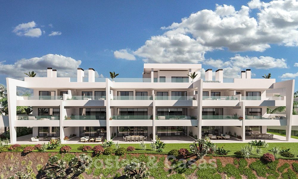 Elegantes y modernos apartamentos nuevos con vistas panorámicas a la montaña y al mar en venta en las colinas de Estepona 27727