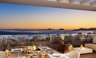 Se venden apartamentos de calidad y diseño contemporáneo con vistas panorámicas al mar en Estepona. Listo para mudarse. 24370 