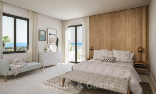 Villas de estilo mediterráneo y villas adosadas con vistas al mar y al golf en Elviria, Marbella 24407 