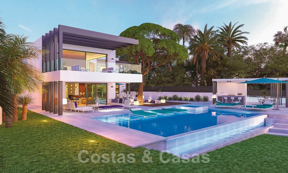 Una villa única y contemporánea a la venta con increíbles vistas al mar en Marbella Este 24746