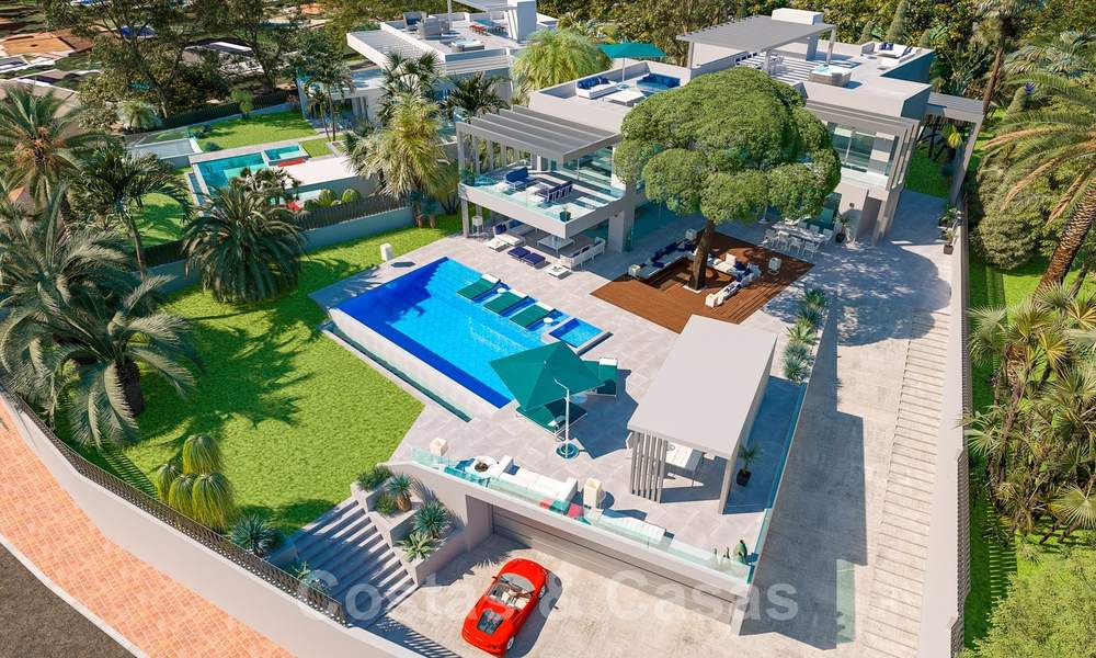 Una villa única y contemporánea a la venta con increíbles vistas al mar en Marbella Este 24747