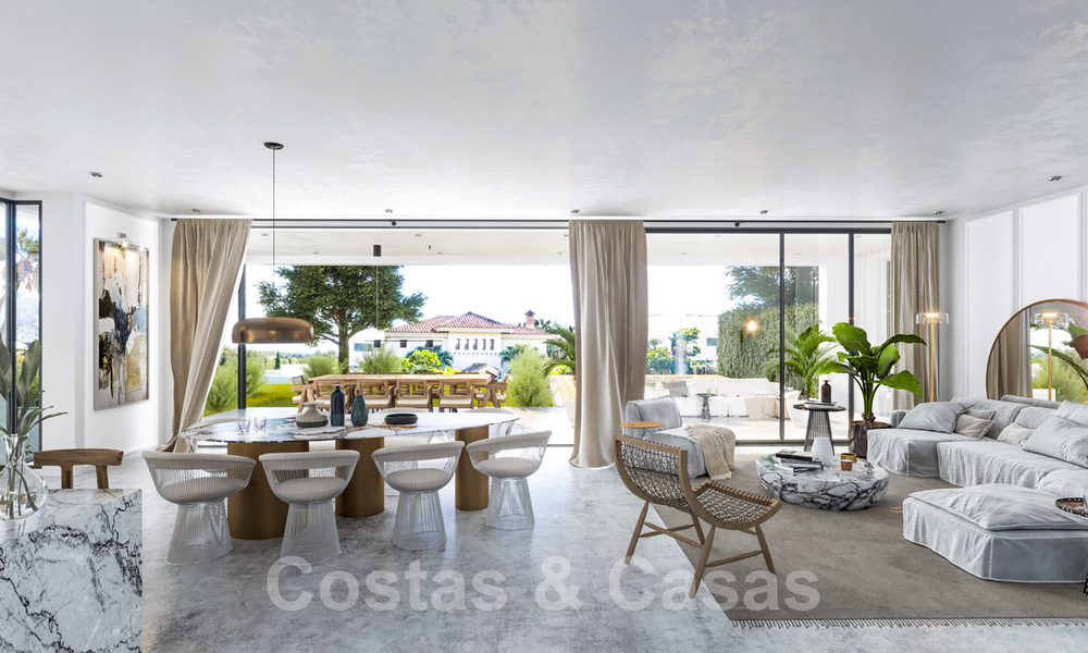 Moderna villa ecológica en venta con vistas al golf en una exclusiva zona residencial, cerca del Valle del Golf en Nueva Andalucía, Marbella 24958