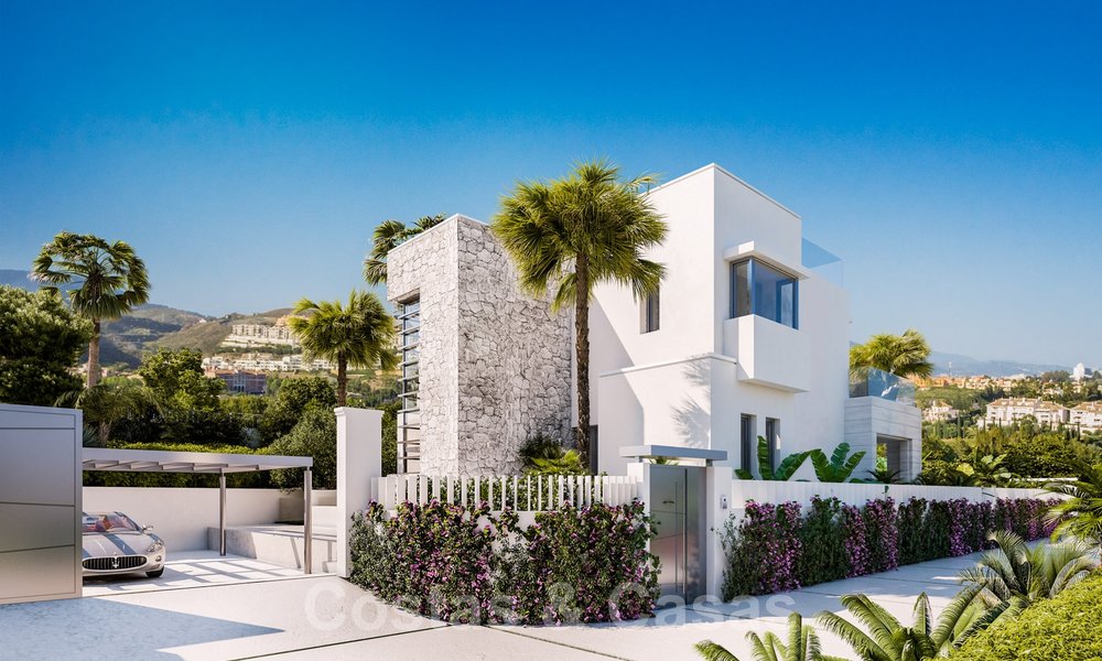 Moderna villa ecológica en venta con vistas al golf en una exclusiva zona residencial, cerca del Valle del Golf en Nueva Andalucía, Marbella 24959