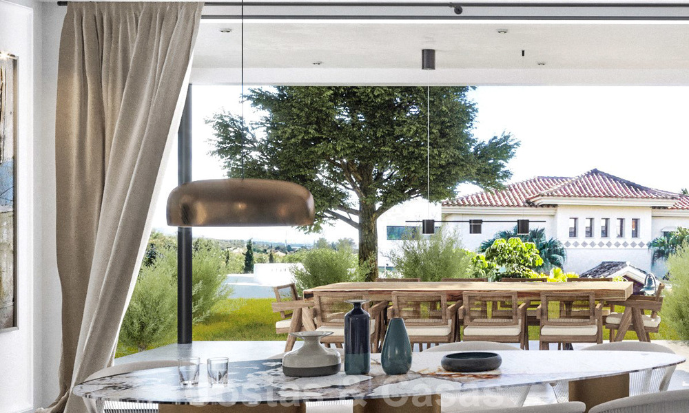 Moderna villa ecológica en venta con vistas al golf en una exclusiva zona residencial, cerca del Valle del Golf en Nueva Andalucía, Marbella 24961