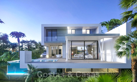 En venta modernas villas contemporáneas en construcción, directamente en el campo de golf situado en Marbella - Estepona 25978