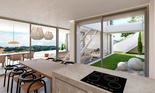 Parcela + proyecto en venta nueva villa contemporánea, en primera línea de golf en Estepona 26285 