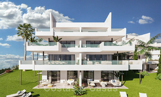 Modernos apartamentos nuevos con vistas panorámicas a la montaña y al mar en venta en las colinas de Estepona, cerca el centro 27740 
