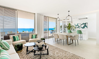 Promoción espectacular de apartamentos modernos en primera línea de playa en venta en Estepona, Costa del Sol. Listo para mudarse. 27841 