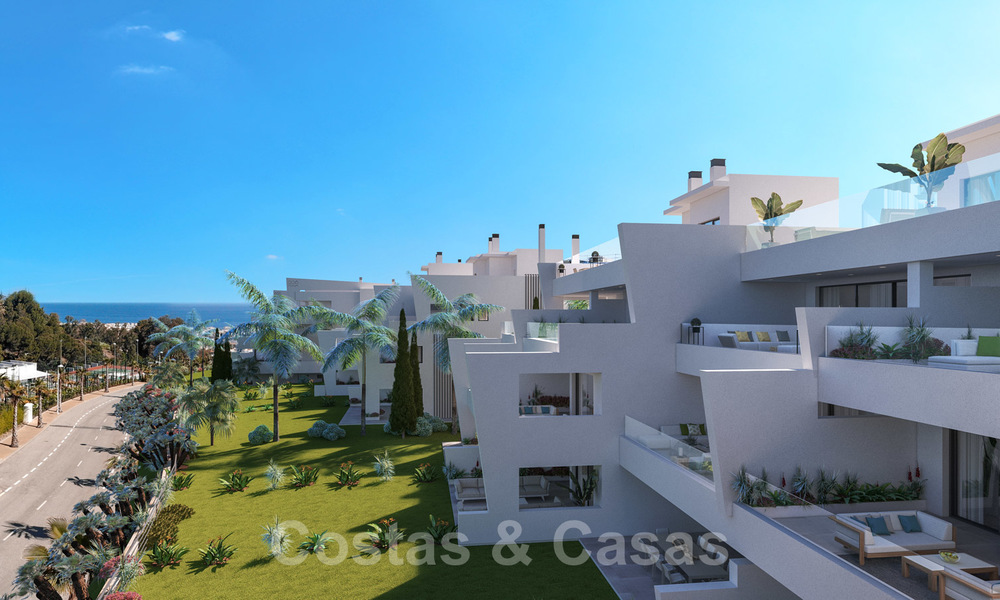 Modernos apartamentos nuevos con vistas panorámicas al mar en venta cerca el centro de Estepona 27892