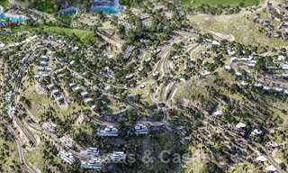 Proyectos de villas modernas llave en mano en venta, con espectaculares vistas al golf, al lago, a las montañas y el mar, en un complejo cerrado rodeado de naturaleza y golf en Benahavis - Marbella 27911 