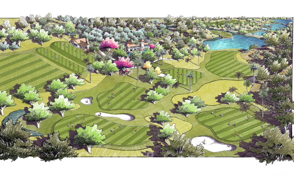 Proyectos de villas modernas llave en mano en venta, con espectaculares vistas al golf, al lago, a las montañas y el mar, en un complejo cerrado rodeado de naturaleza y golf en Benahavis - Marbella 27918