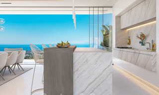 Nuevas y modernas villas de lujo en venta con espectaculares vistas al campo de golf, al lago y al Mediterráneo, en un complejo cerrado de naturaleza y golf en Benahavis - Marbella 27928 