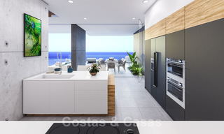 Se vende una elegante villa de diseño contemporáneo con vistas panorámicas al mar, cerca de Estepona 28919 