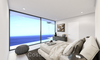 Se vende una elegante villa de diseño contemporáneo con vistas panorámicas al mar, cerca de Estepona 28920 