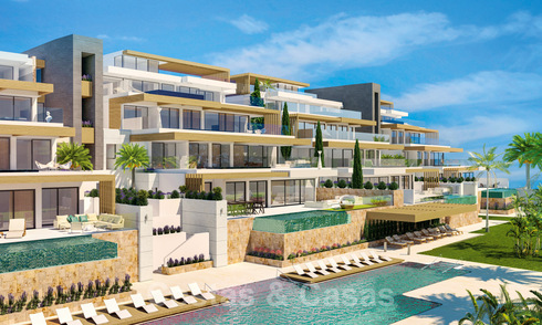 Amplio y moderno apartamento de lujo en venta con piscina privada en una residencia segura en Benahavis - Marbella 29041