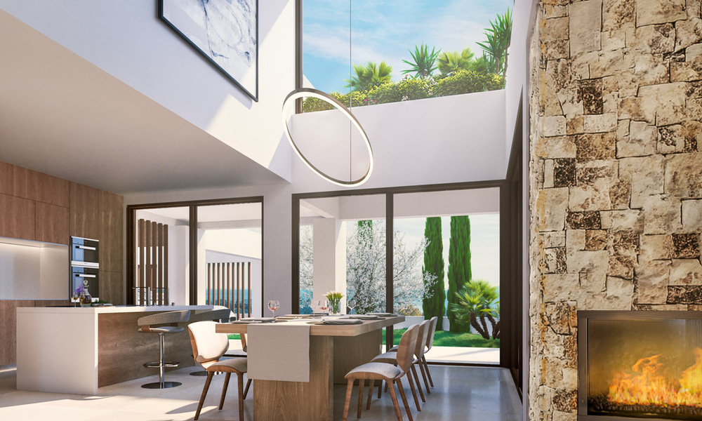 Villas modernas de nueva construcción en venta en el centro de Marbella, en un exclusivo complejo de villas cerrado y asegurado a poca distancia de todo 30092