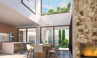 Villas modernas de nueva construcción en venta en el centro de Marbella, en un exclusivo complejo de villas cerrado y asegurado a poca distancia de todo 30092 