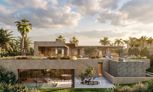 Modernas villas de nueva construcción en venta con impresionantes vistas al mar en Marbella, cerca de las playas y del centro 803969