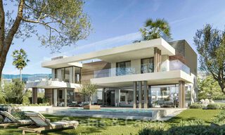 Villas de nueva construcción en venta con un estilo moderno y vistas al mar en la Nueva Milla de Oro entre Marbella y Estepona 33895 