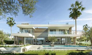 Villas de nueva construcción en venta con un estilo moderno y vistas al mar en la Nueva Milla de Oro entre Marbella y Estepona 33896 