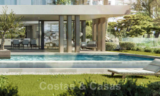 Villas de nueva construcción en venta con un estilo moderno y vistas al mar en la Nueva Milla de Oro entre Marbella y Estepona 33898 