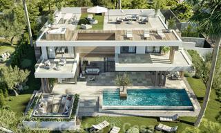 Villas de nueva construcción en venta con un estilo moderno y vistas al mar en la Nueva Milla de Oro entre Marbella y Estepona 33902 