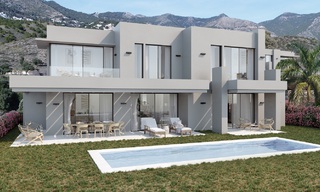 Nuevas y modernas villas en venta con vistas panorámicas al mar y a la montaña en Mijas, Costa del Sol 34117 