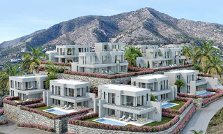 Nuevas y modernas villas en venta con vistas panorámicas al mar y a la montaña en Mijas, Costa del Sol 34119 