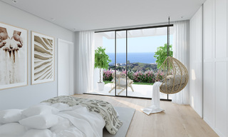 Nuevas y modernas villas en venta con vistas panorámicas al mar y a la montaña en Mijas, Costa del Sol 34125 