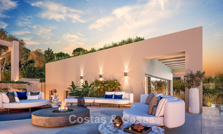 Villas modernas de nueva construcción en venta con vistas panorámicas al mar, en un complejo cerrado con casa club y comodidades en Marbella - Benahavis 63716 