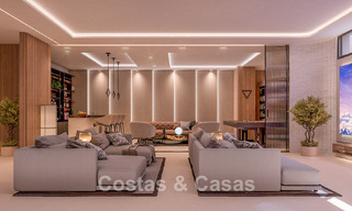 Villas modernas de nueva construcción en venta con vistas panorámicas al mar, en un complejo cerrado con casa club y comodidades en Marbella - Benahavis 63719 