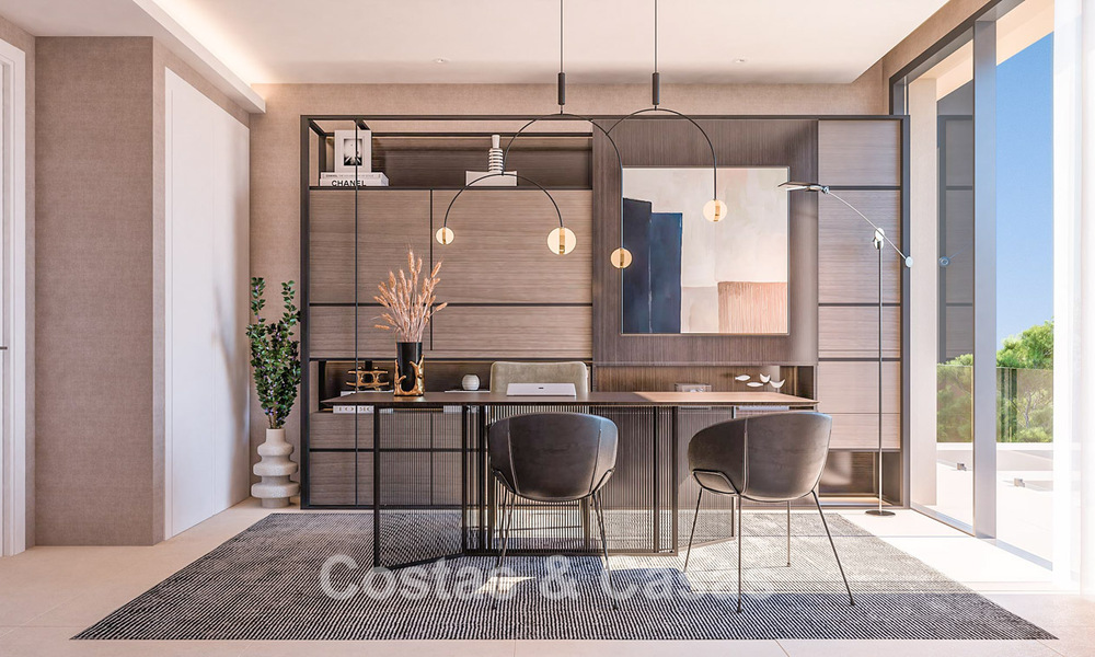 Villas modernas de nueva construcción en venta con vistas panorámicas al mar, en un complejo cerrado con casa club y comodidades en Marbella - Benahavis 63720
