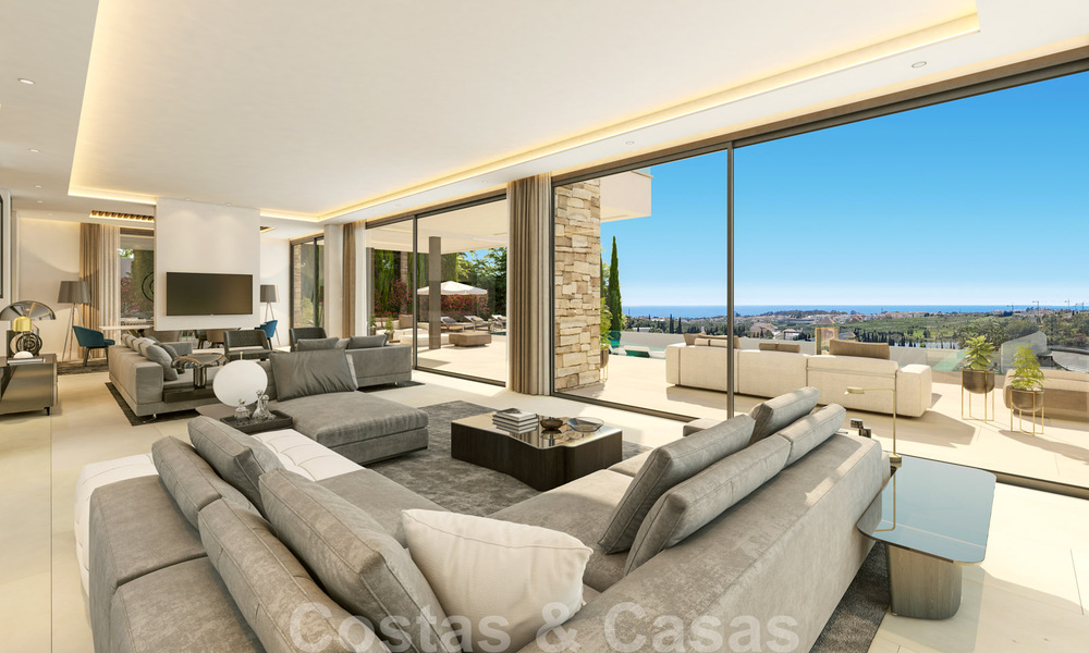 Precio muy reducido. Villa de diseño moderno lista para entrar a vivir en un complejo de golf de cinco estrellas en Marbella - Benahavis 34613