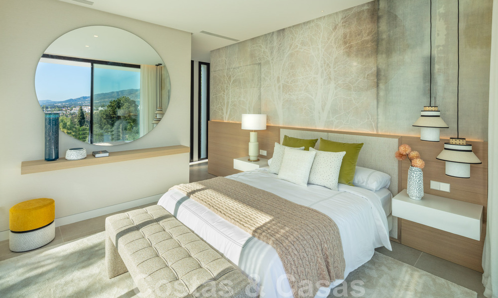 Villa de diseño en la codiciada zona residencial de Las Brisas en Nueva Andalucía con impresionantes vistas a la montaña de La Concha en Marbella 34773