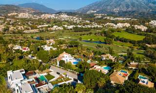 Villa de diseño en la codiciada zona residencial de Las Brisas en Nueva Andalucía con impresionantes vistas a la montaña de La Concha en Marbella 34779 