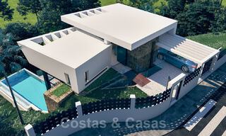 Moderna villa de lujo de nueva construcción a la venta en un campo de golf cerca del centro de Estepona 35052 