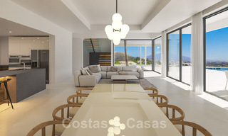 Exquisita villa de lujo moderna en venta con vistas panorámicas al mar en la Nueva Milla de Oro entre Marbella y Estepona 35585 