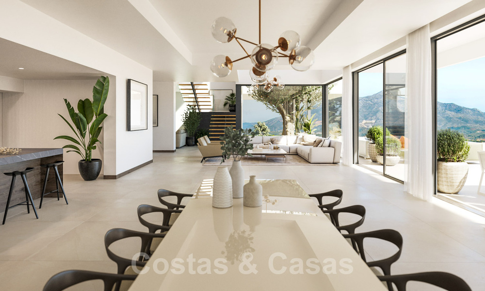 Exquisita villa de lujo moderna en venta con vistas panorámicas al mar en la Nueva Milla de Oro entre Marbella y Estepona 35587
