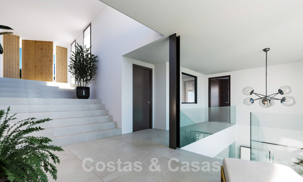 Exquisita villa de lujo moderna en venta con vistas panorámicas al mar en la Nueva Milla de Oro entre Marbella y Estepona 35592