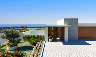 Exquisita villa de lujo moderna en venta con vistas panorámicas al mar en la Nueva Milla de Oro entre Marbella y Estepona 35593 