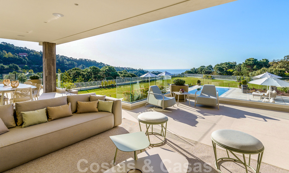 Villa de lujo de nueva construcción en venta con vistas al mar en el exclusivo La Zagaleta Golf Resort, Benahavis - Marbella 40115