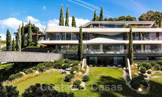 Se vende espectacular villa de nueva construcción de diseño con vistas panorámicas al golf, al lago, a las montañas y al mar, en un complejo de golf cerrado en Benahavis - Marbella 36632 